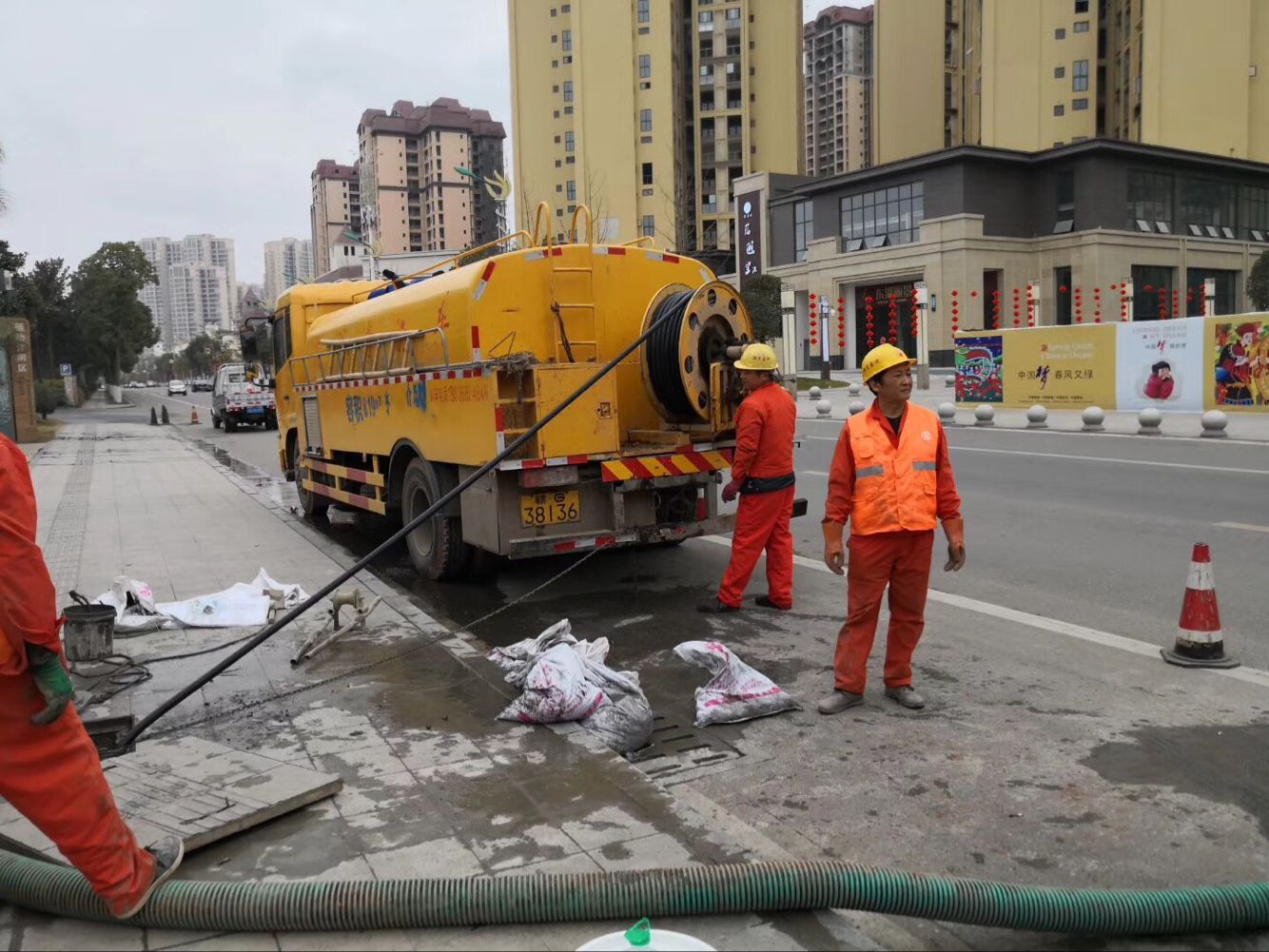 梅县排污管道清淤-管道清洗