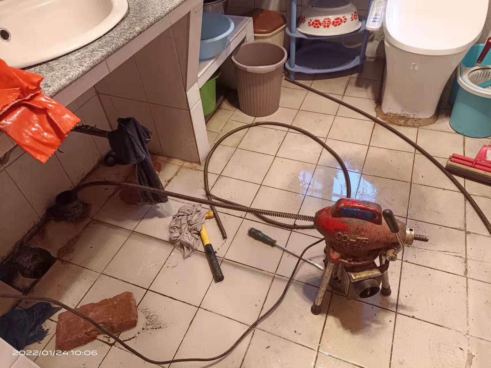 梅县疏通厨房下水道，地漏疏通